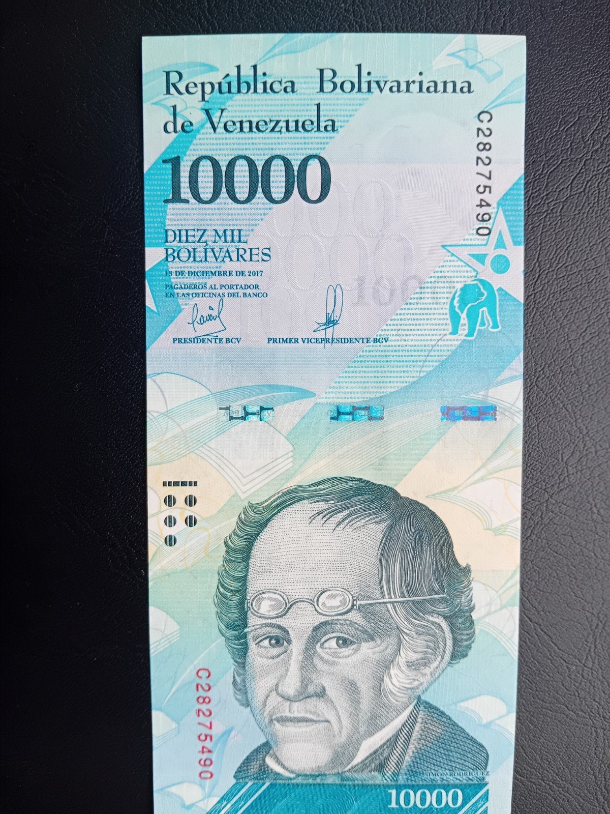 Venezuela 10000 Bolivares biljet - 2017, Ophalen of Verzenden, Zuid-Amerika, Los biljet