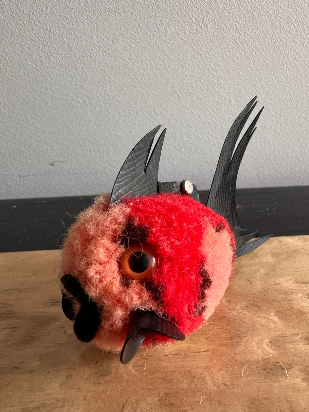 Wolminiatuur koraalvis van Steiff - rood, Ophalen of Verzenden