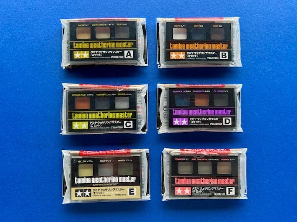 Tamiya weathering set A B C D E F G 1/35 1/48 1/72 1/350, Ophalen of Verzenden, Nieuw, 1:32 tot 1:50