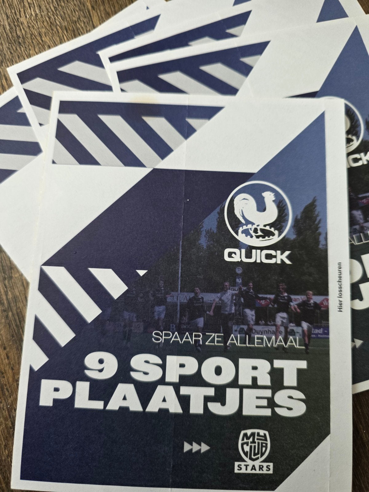 5 x 9 Quick voetbalplaatjes Jumbo Den Haag, Jumbo, Ophalen of Verzenden