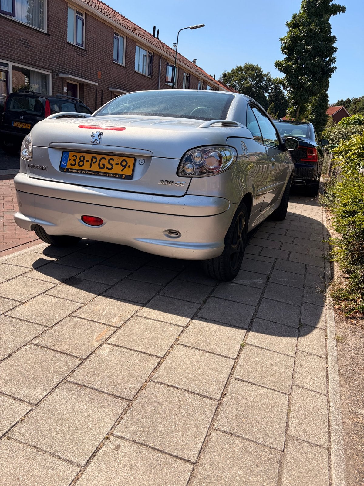 Peugeot 206 1.6 16V CC 2004 Grijs, Voor, Nieuw, Ophalen of Verzenden, Spatbord