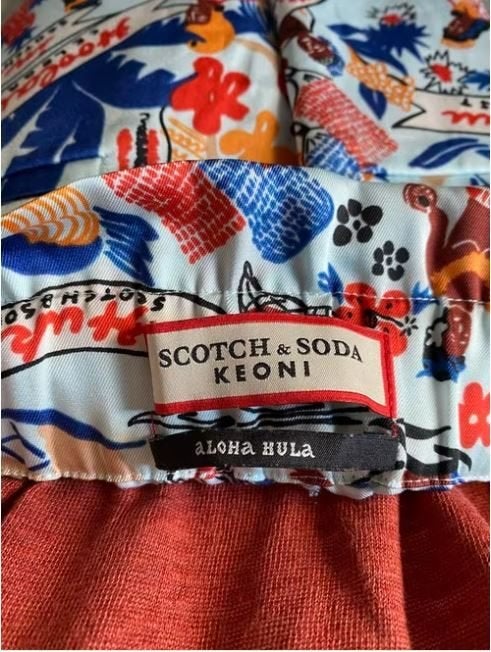 Scotch & Soda Keoni Aloha Hula Drapey Shorts, Kleding | Dames, Maat 38/40 (M), Kort, Meerkleurig, Scotch & Soda