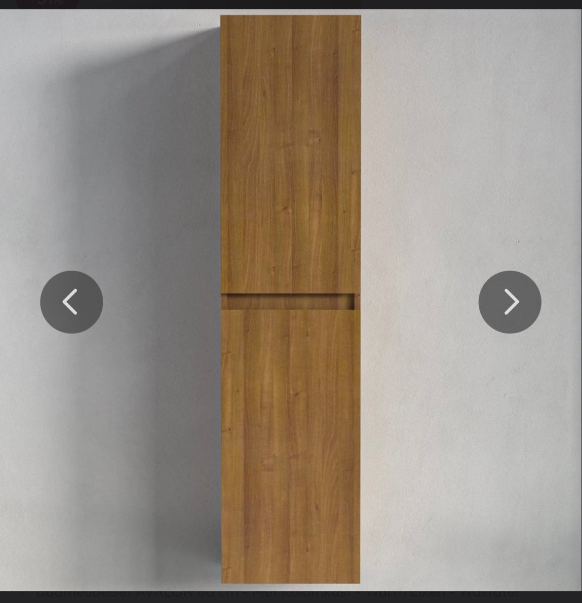 !Nieuw in doos! Kolomkast warm eiken, Ophalen, (Half)hoge kast, Minder dan 50 cm, 100 tot 150 cm