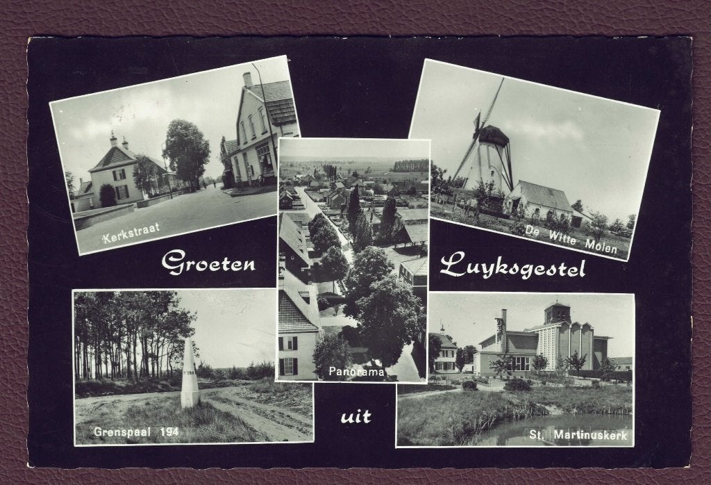 Luyksgestel - o.a. De Witte Molen + Kerkstraat - 1963 (p.Luy, Ophalen of Verzenden, 1960 tot 1980, Gelopen, Noord-Brabant