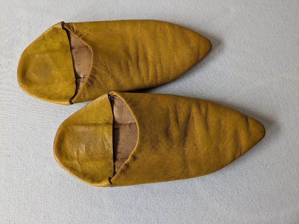 Marokkaanse slof, Kleding | Dames, Schoenen, Geel, Onbekend, Gedragen, Sandalen of Muiltjes