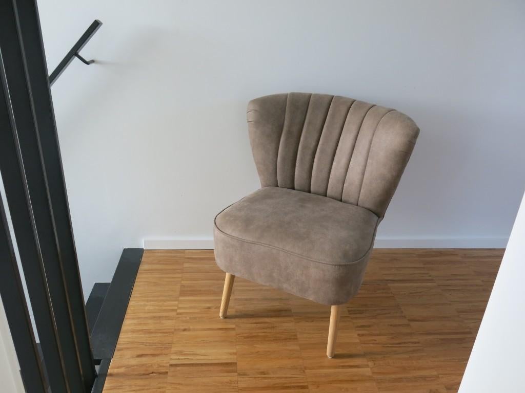vintage Retro expo 58 club zetel / fauteuil, Ophalen, Zo goed als nieuw, Minder dan 75 cm, Minder dan 50 cm