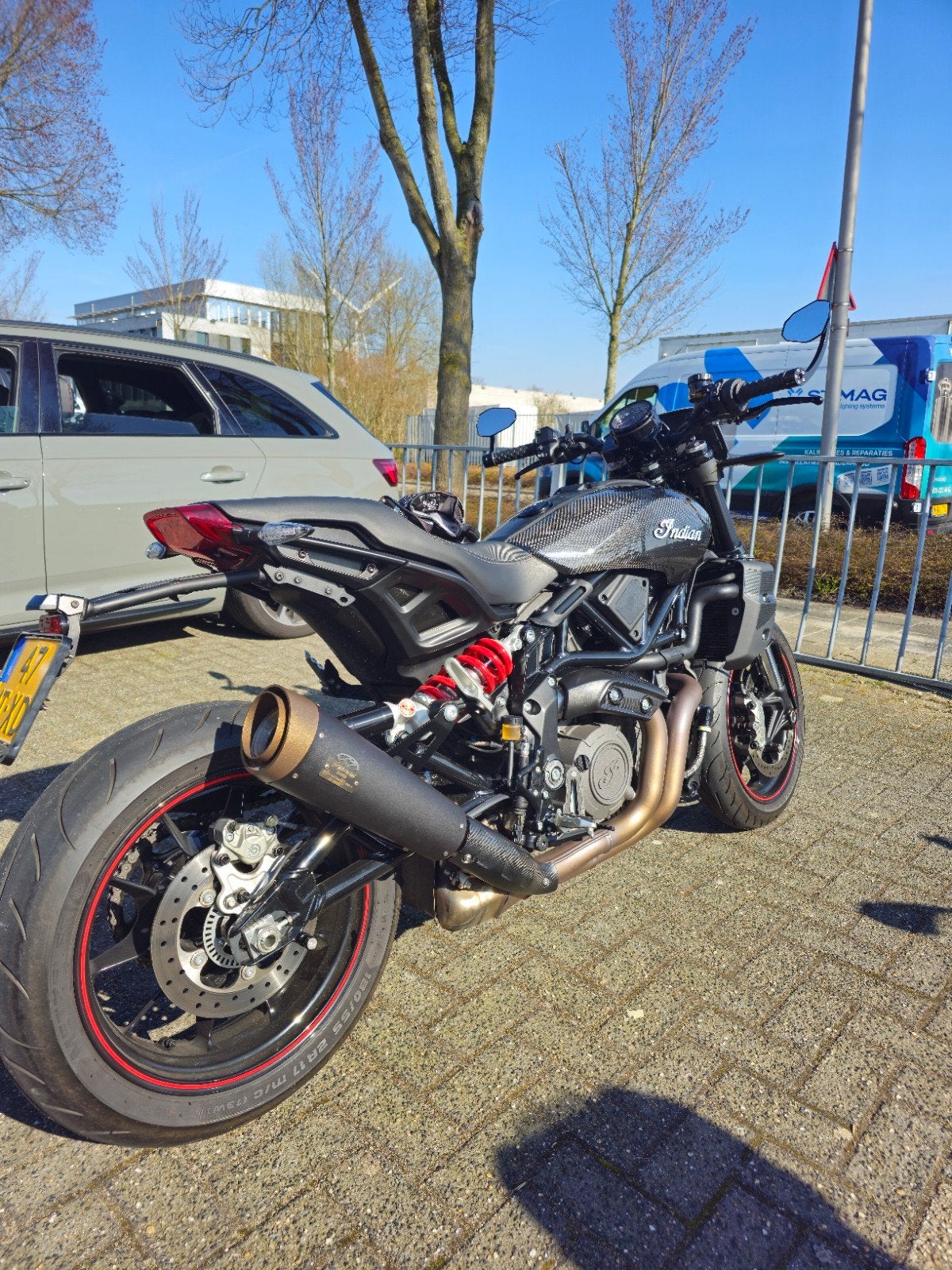 Indian FTR 1200  - Carbon met Dr. Jekill & Mr. Hyde, Motoren, Motoren | Overige merken, Gebruikt, Particulier, Sportuitlaat, 1200 cc