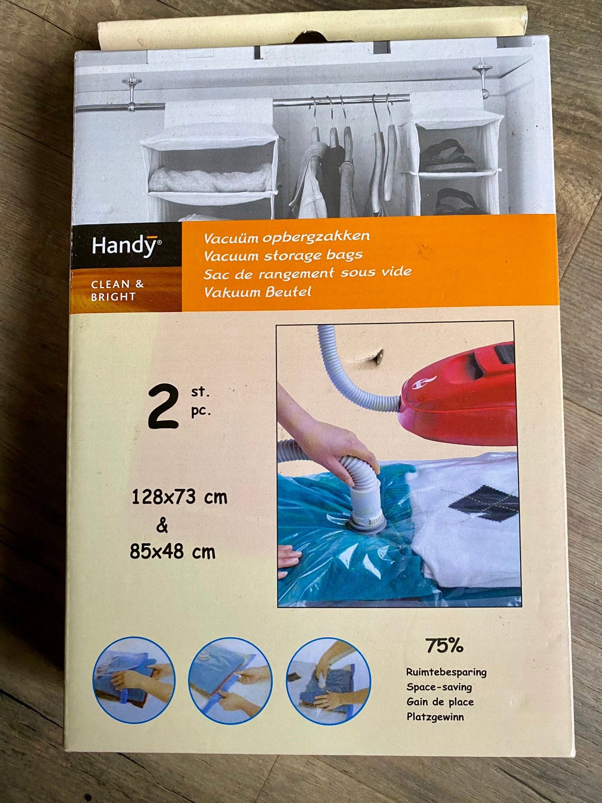 HANDY Grote vacuüm opbergzakken 2 nieuw in doos, Ophalen of Verzenden, Nieuw
