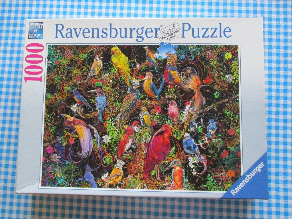 Puzzel Schitterende vogels - 1000 stukjes - Ravensburger, Ophalen of Verzenden, 500 t/m 1500 stukjes, Zo goed als nieuw, Legpuzzel