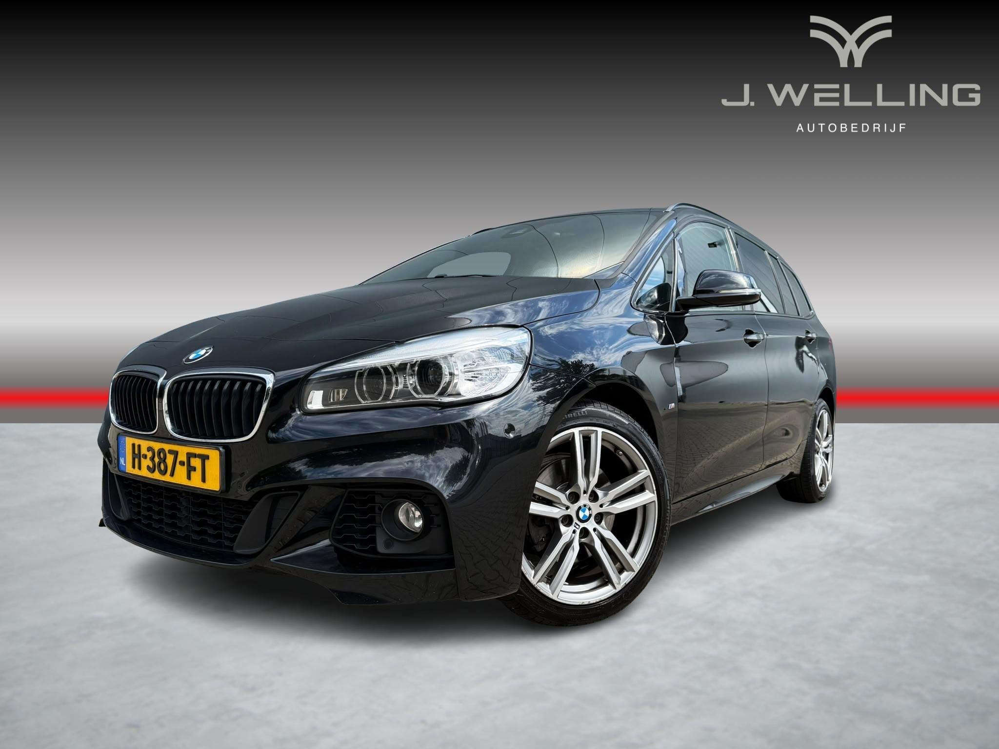 BMW 2-serie Gran Tourer 218i 7p. M-Sport / cruise / tr.hk /, Auto's, Gebruikt, Euro 6, 2-Serie Gran Tourer, Zwart
