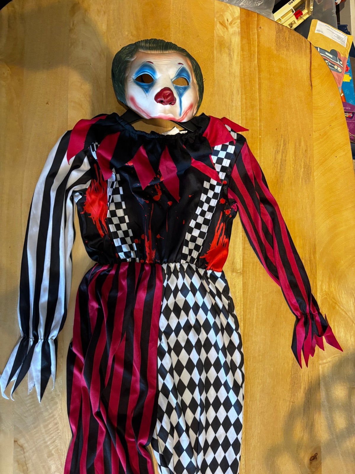 Halloween Verkleedpak Clown Maat 164, Kinderen en Baby's, Ophalen of Verzenden, Gebruikt, 158 t/m 164, Jongen of Meisje