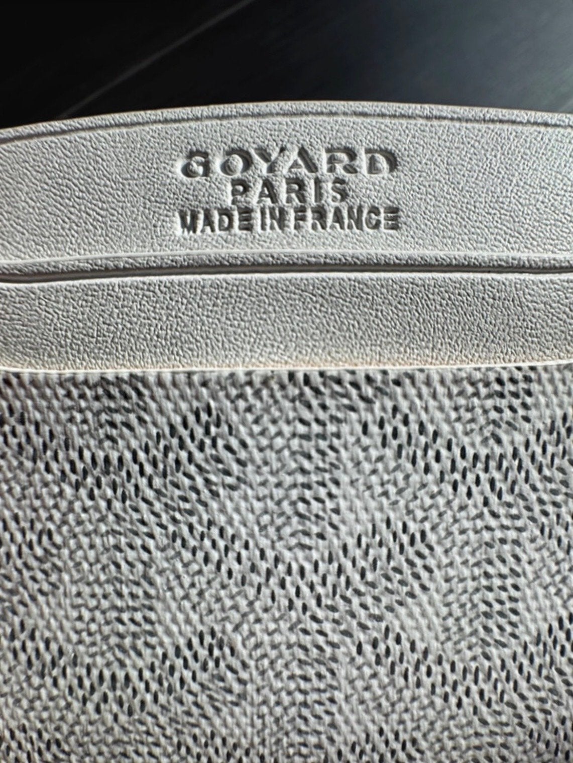 Goyard Kaarthouder - Wit - Zo goed als nieuw, Sieraden, Tassen en Uiterlijk, Portemonnees, Ophalen of Verzenden, Zo goed als nieuw
