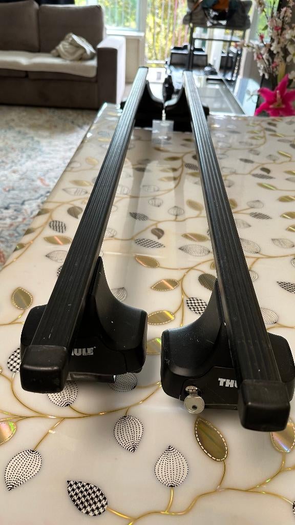 Thule SquareBar dakdragers VW Polo 5 deurs bj 2001 t/m 2009, Auto diversen, Dakdragers, Ophalen, Gebruikt