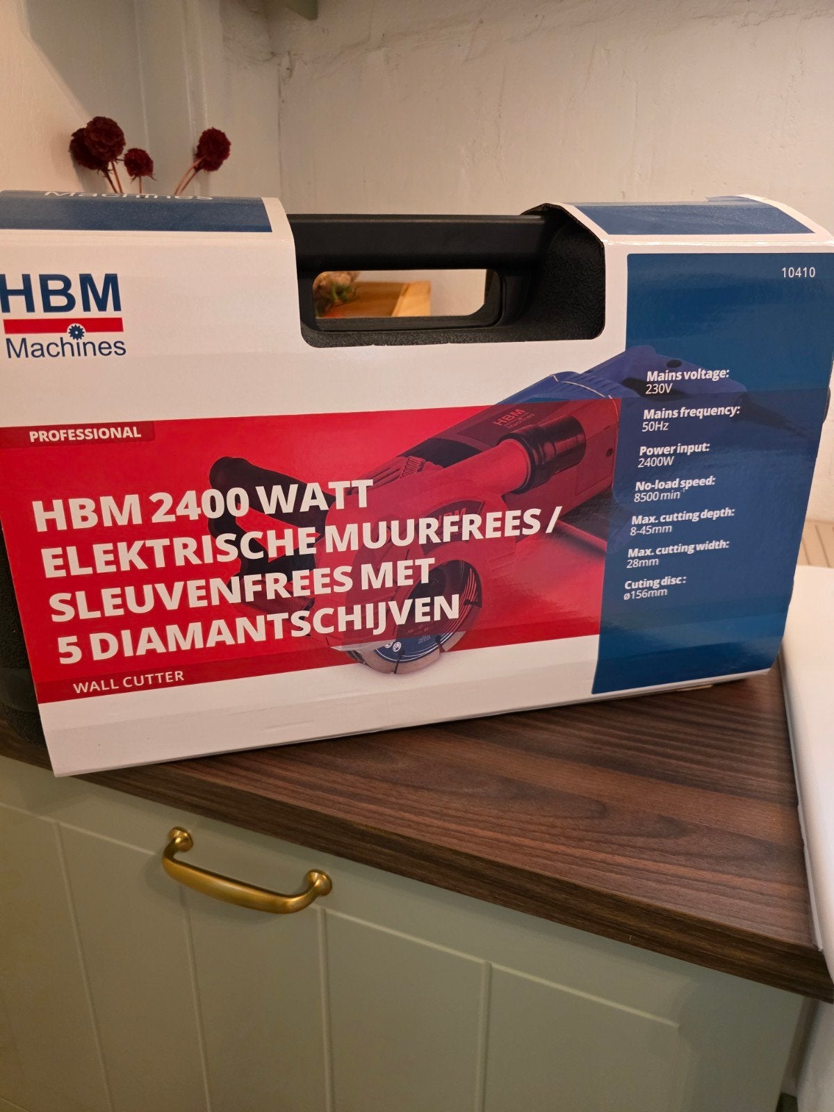HBM 2400W elektrische muurfrees / sleuvenfrees – NIEUW