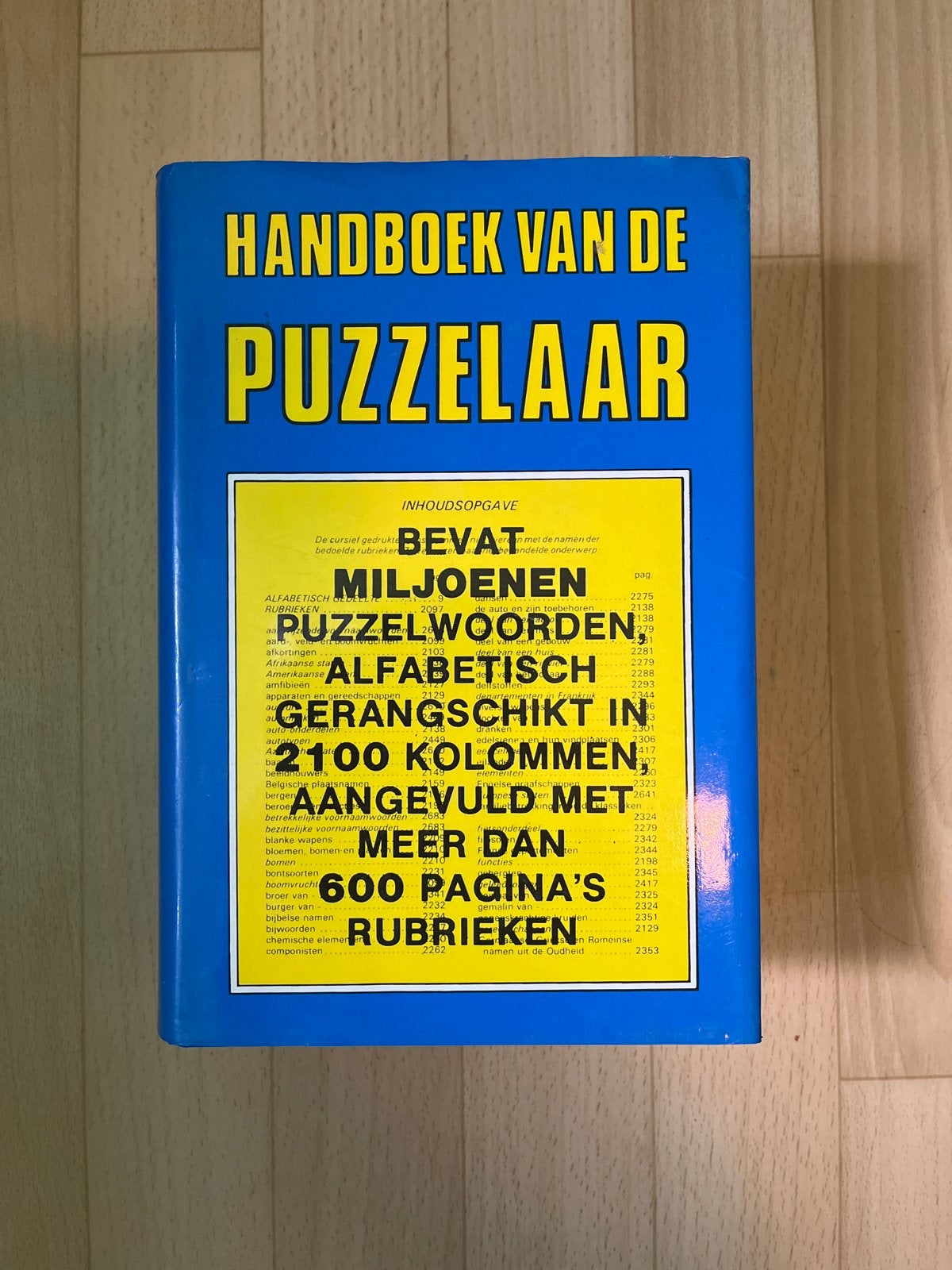 Handboek van de Puzzelaar - Miljoenen Puzzelwoorden, Ophalen, Minder dan 500 stukjes, Zo goed als nieuw, Puzzelboek