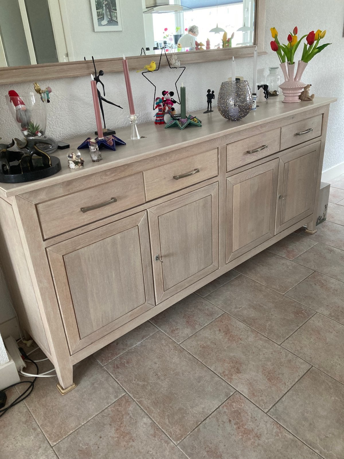 Stijlvol dressoir - 200x47x95 cm, Gebruikt, Met deur(en), W, 150 tot 200 cm