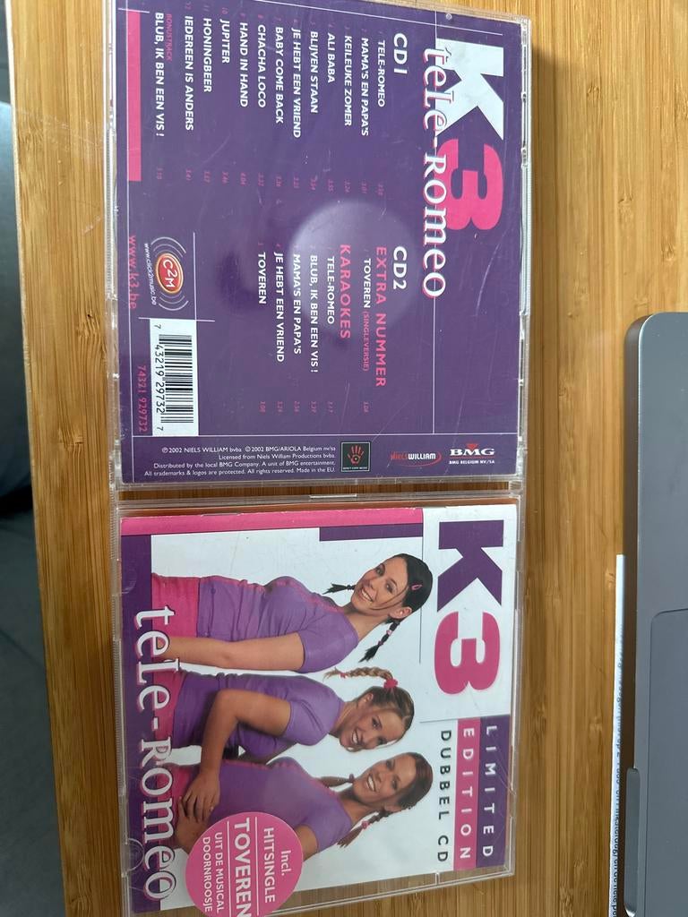 K3 - Tele-Romeo Dubbel CD (Licht gebruikt), Cd's en Dvd's, Cd's | Kinderen en Jeugd, Gebruikt, Muziek, 3 tot 5 jaar, Ophalen of Verzenden