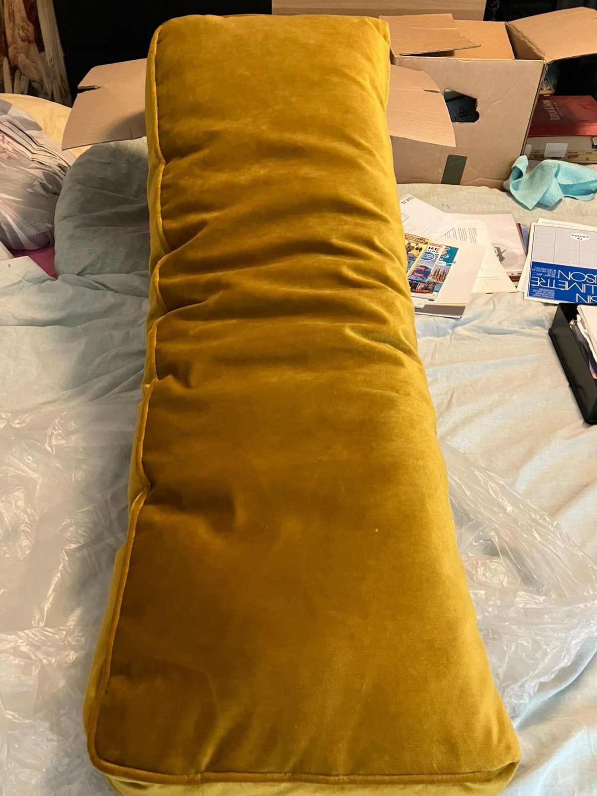 Velours kussen festbank 1.20x40 ongeveer, Ophalen, Nieuw
