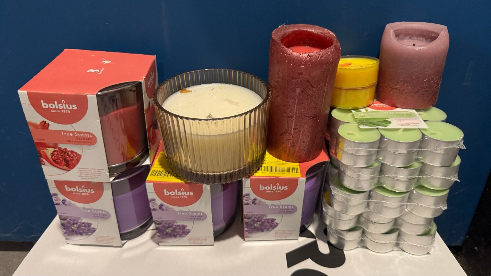 Diverse Bolsius Kaarsen en Theelichtjes - Nieuw, Meerkleurig, Overige merken, Ophalen of Verzenden, Kaars