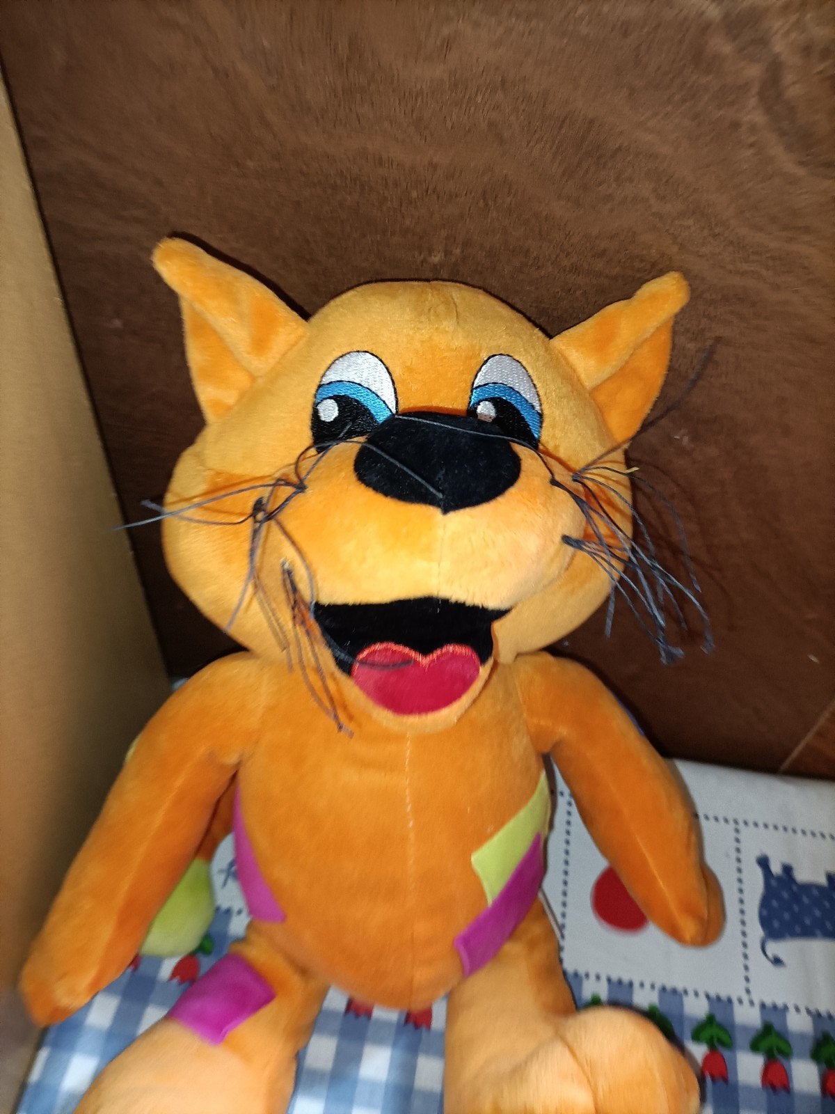 Ballorig speelparadijs knuffel oranje kat 39 cm, Ophalen of Verzenden, Zo goed als nieuw