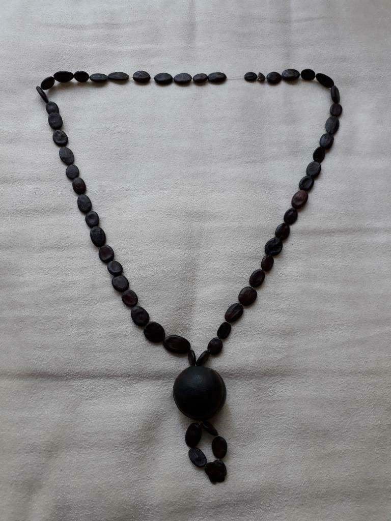 Ketting gemaakt van Koffiebonen, Ophalen, Bruin, Zo goed als nieuw, Overige materialen