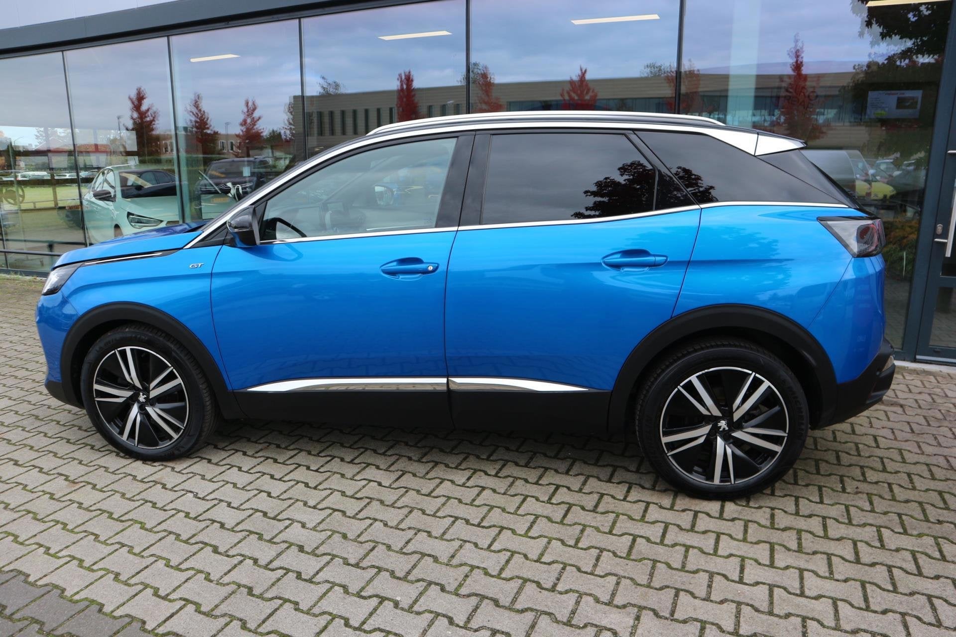 Peugeot 3008 1.2 PureTech GT AUTOMAAT ALCANTARA PANORAMADAK, Auto's, 1199 cc, Blauw, Bedrijf, 690 kg