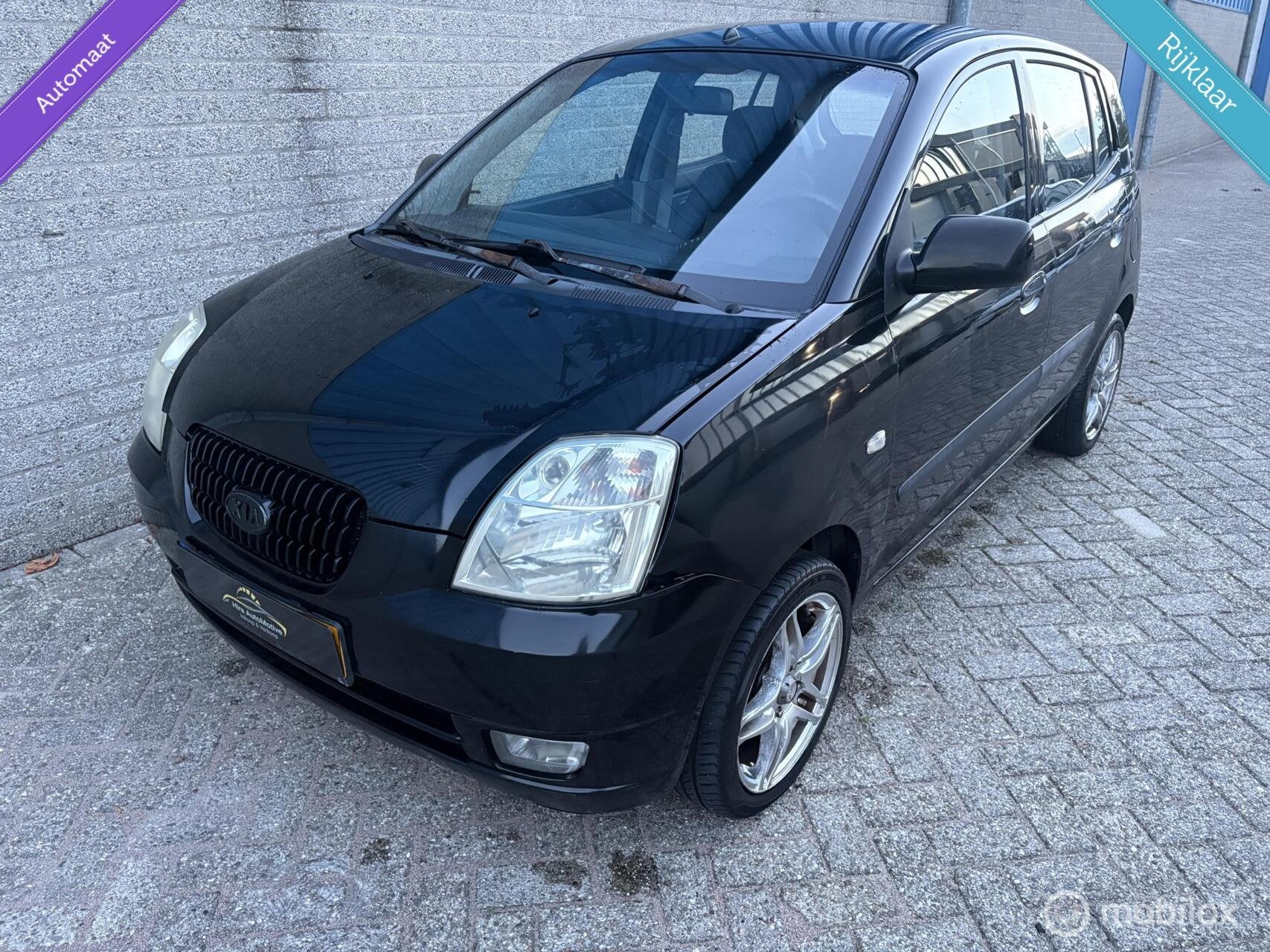 Kia Picanto 1.1 LXE|AUTOMAAT|NW APK|LAGE KM|LM|GOED RIJDEND, Auto's, Gebruikt, 4 cilinders, Zwart, Origineel Nederlands