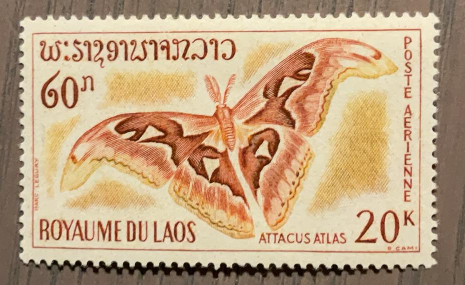 Laos - vlinders en motten, Ophalen of Verzenden, Postfris, Zuidoost-Azië