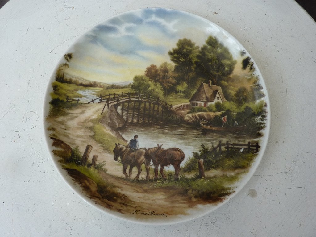 oude schotel wandbord royal, Ophalen of Verzenden