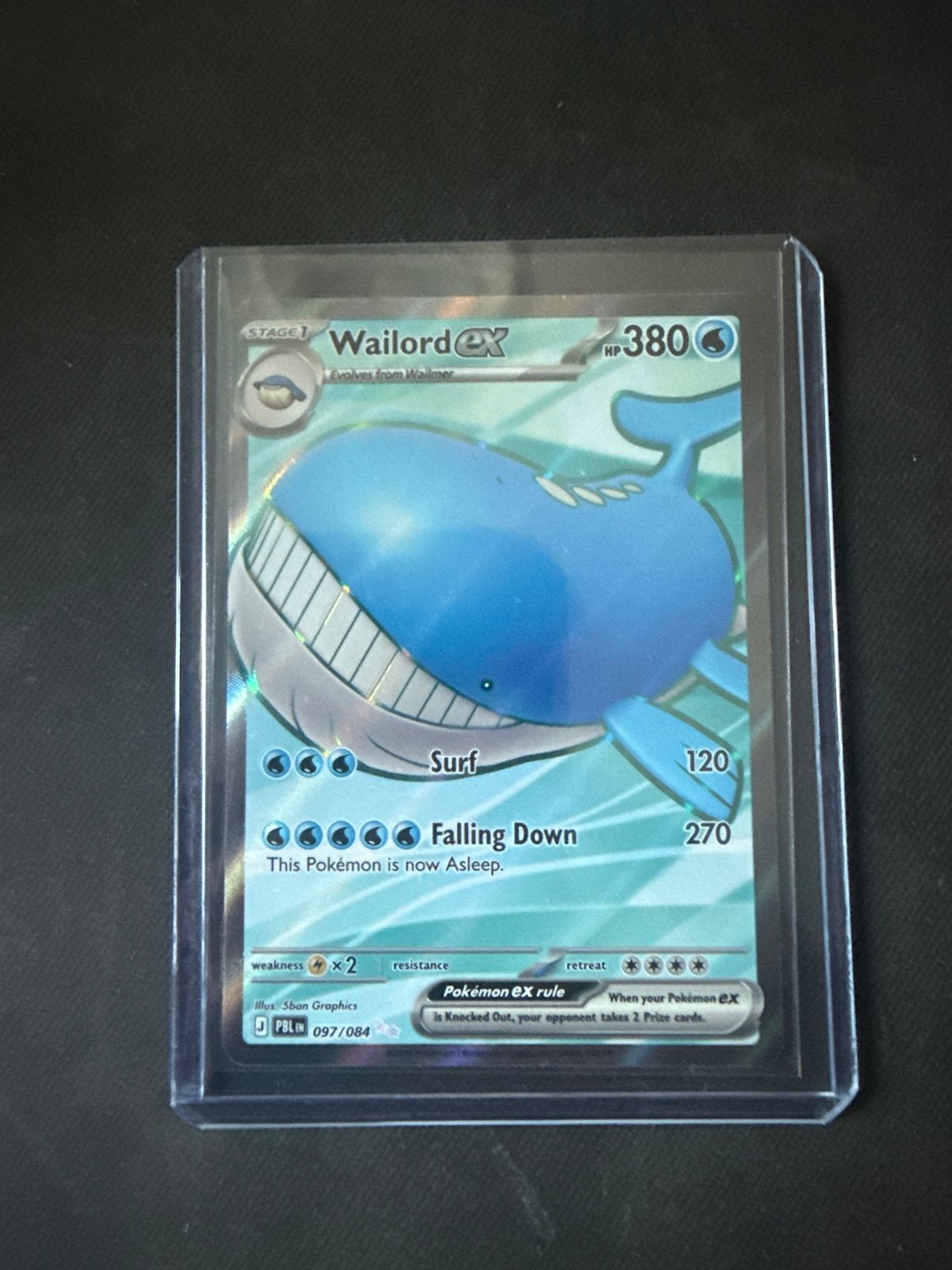 Wailord EX 097/084, Ophalen of Verzenden, Zo goed als nieuw