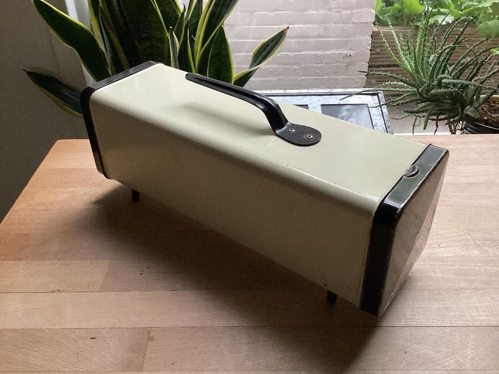 Vintage Brabantia ontbijkkoekblik blik retro koektrommel, Ophalen of Verzenden, Huis en Inrichting