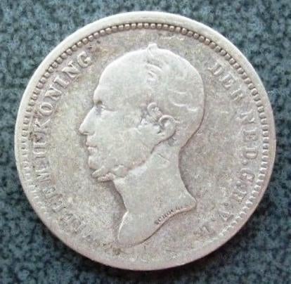 Zilveren kwartje: - 25 cent 1849. - Bodemvondst., Verzenden, Zilver, 25 cent, Losse munt