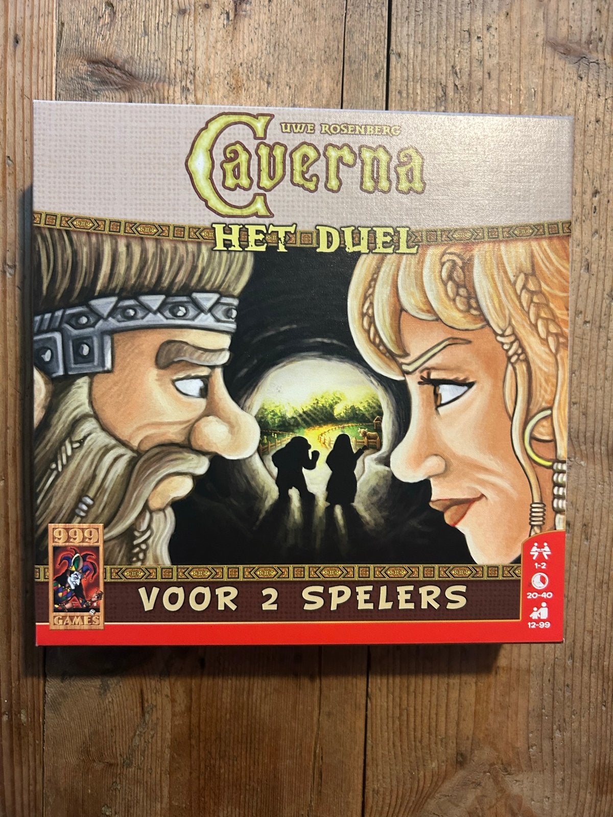 Caverna: Het Duel - Strategisch bordspel voor 2 spelers, Een of twee spelers, Ophalen of Verzenden, Zo goed als nieuw