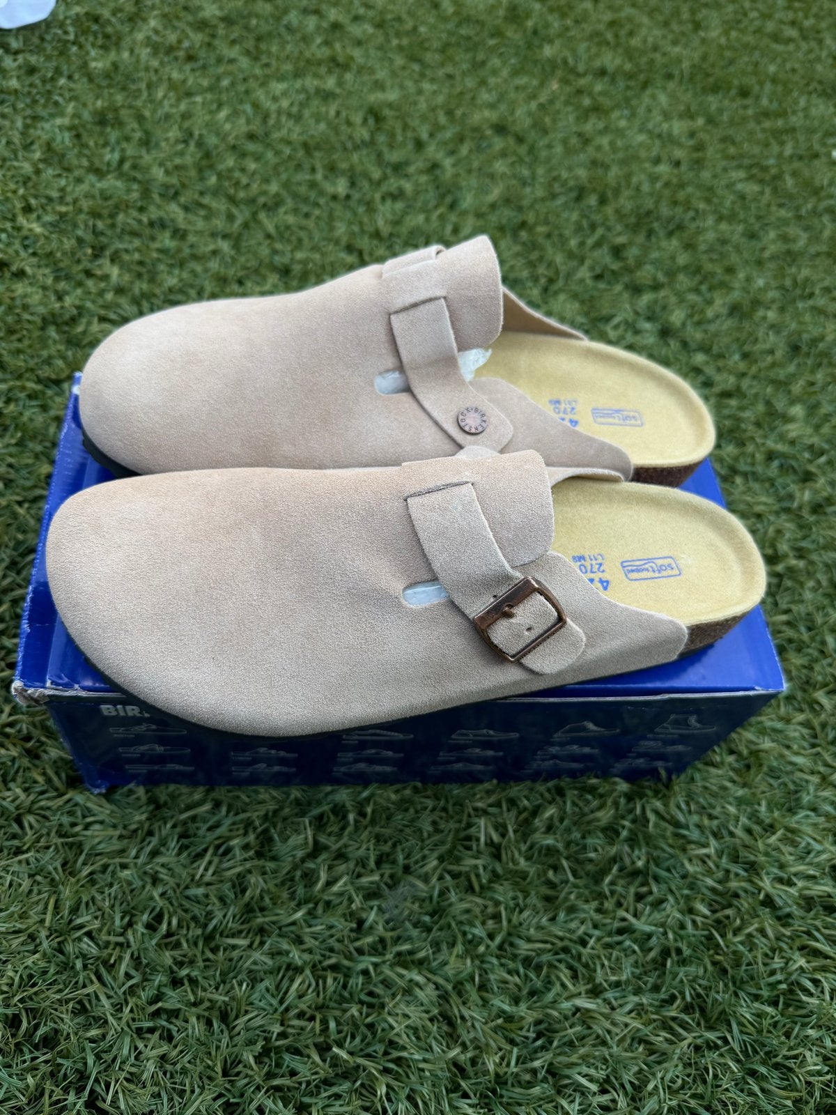 Birkenstock Boston - Nieuw in doos - Maat 41, Kleding | Dames, Schoenen, Nieuw, Instappers, Beige, Ophalen of Verzenden