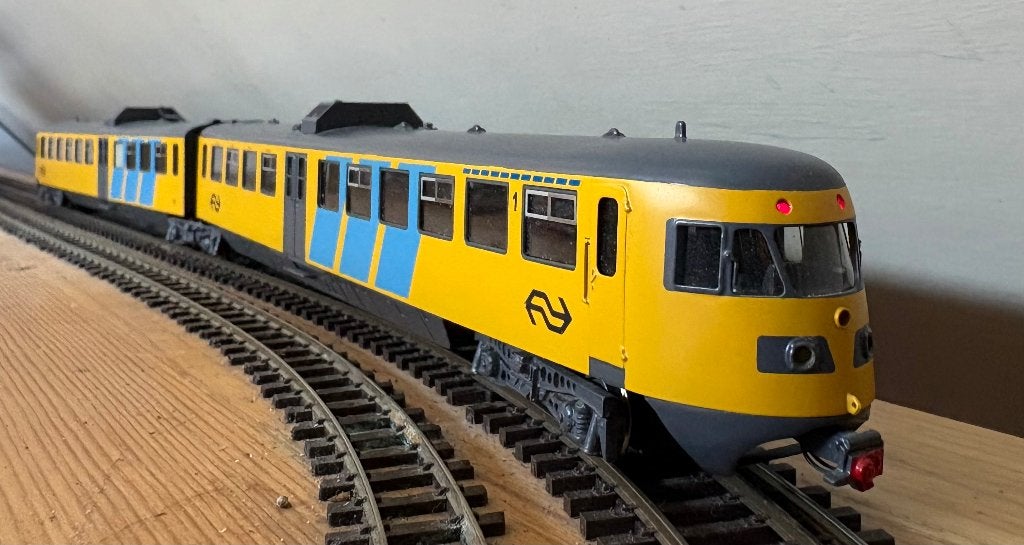 Messing NS 163 DE2 dhr. Theo Roozen  Slechts 10 van gemaakt , Overige merken, Treinset, Gelijkstroom, Nieuw