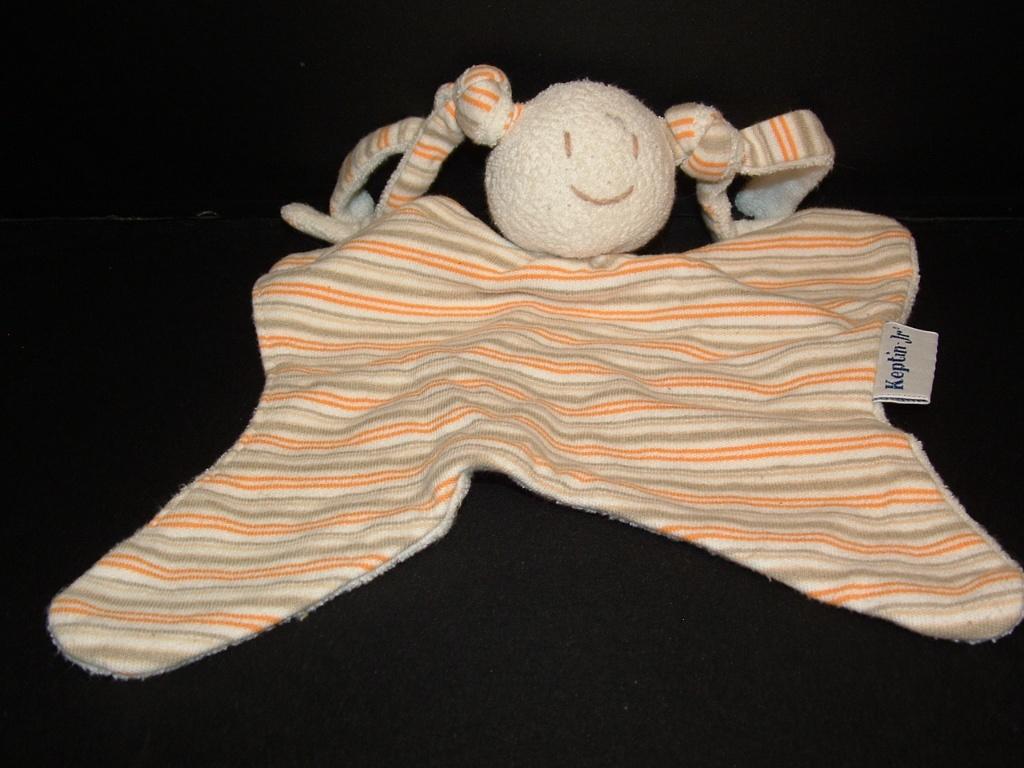 KEPTIN JR POPJE KNUFFELDOEKJE TRICOT/BADSTOF WIT ME, Verzenden, Nieuw, Overige typen