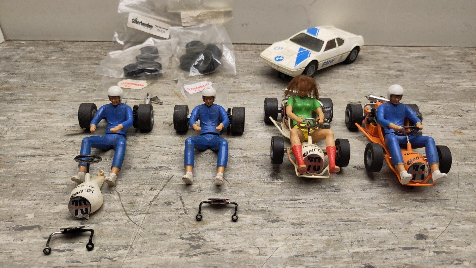 Fleischmann Auto-Rallye Go-Karts en BMW, Gebruikt, Ophalen of Verzenden, Elektrisch, Fleischmann