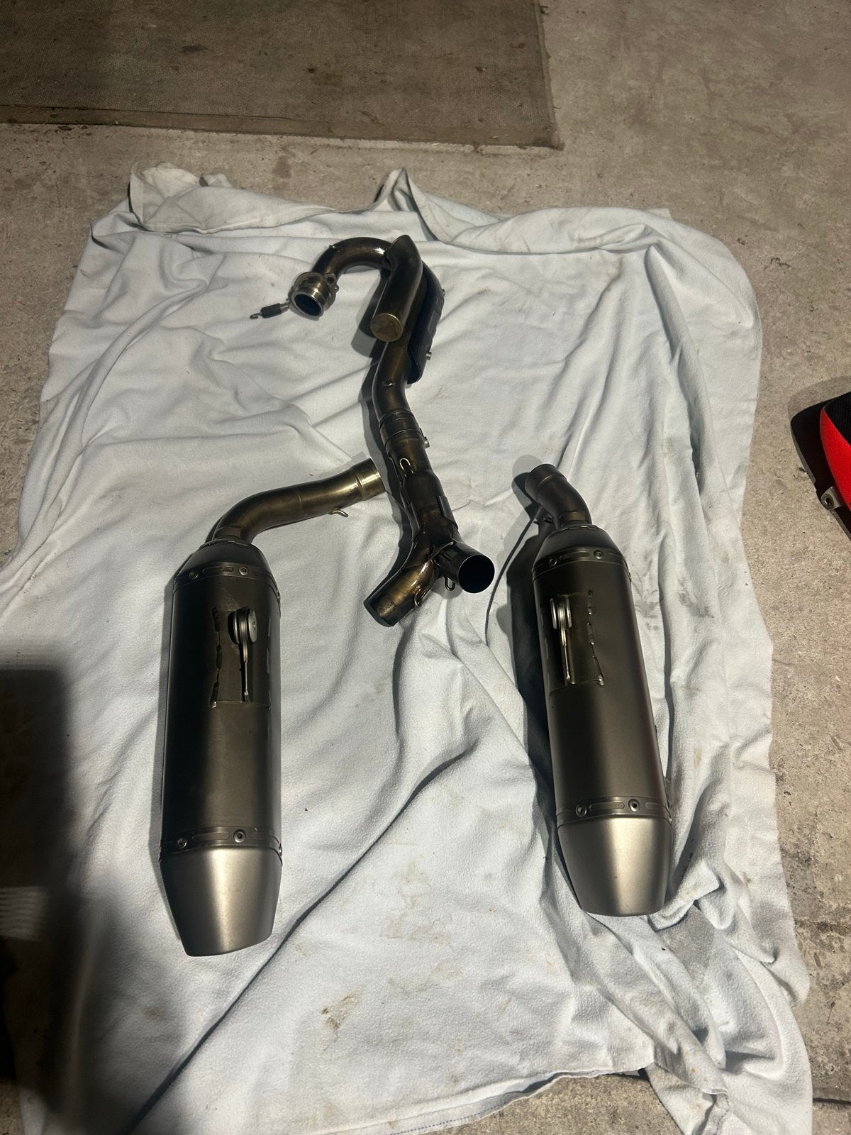 Akrapovic uitlaat Honda 250cc 4-takt crossmotor, Ophalen of Verzenden, Gebruikt