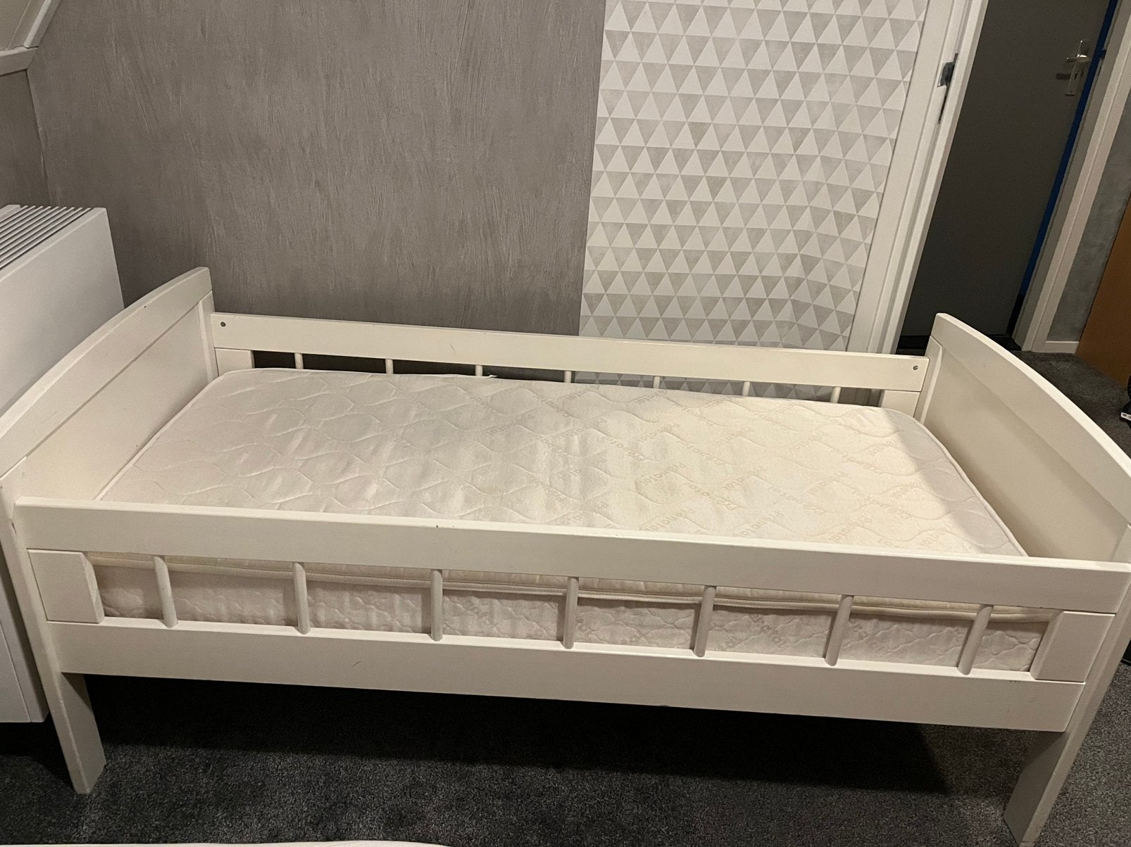 Kleuterbed, Kinderen en Baby's, Ophalen, Gebruikt, 140 tot 160 cm, 70 tot 85 cm