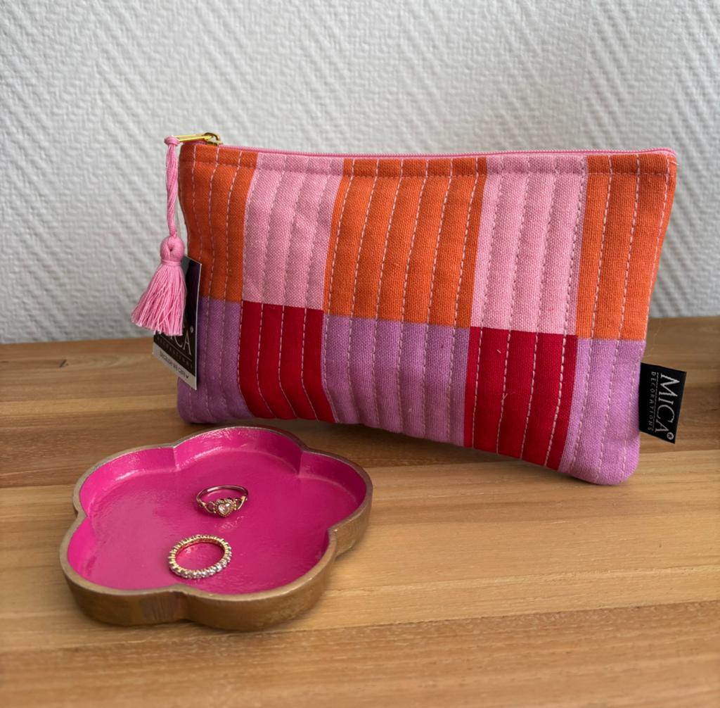 Setje etuitje met bloemetjes schaaltje, Ophalen of Verzenden, Nieuw, Meerkleurig, Boho