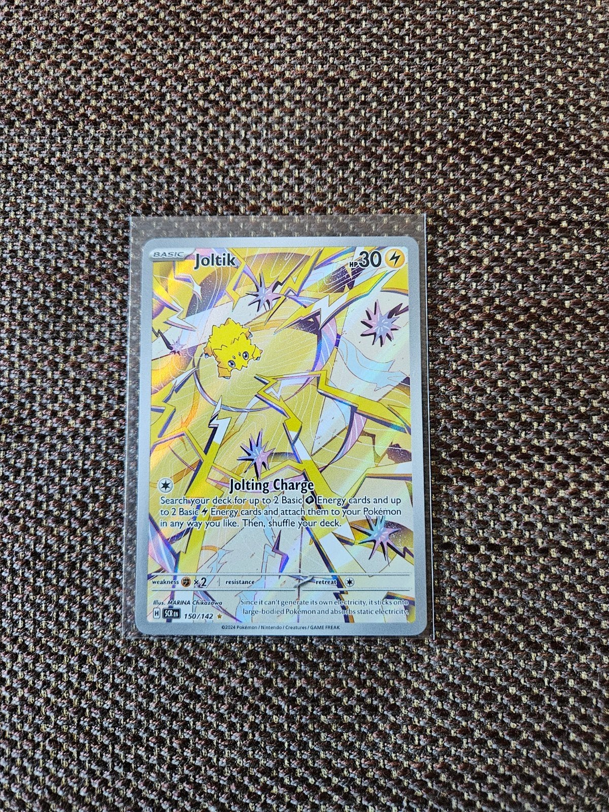 Pokémon - Joltik 150/142 (SCR), Ophalen of Verzenden, Zo goed als nieuw, Losse kaart