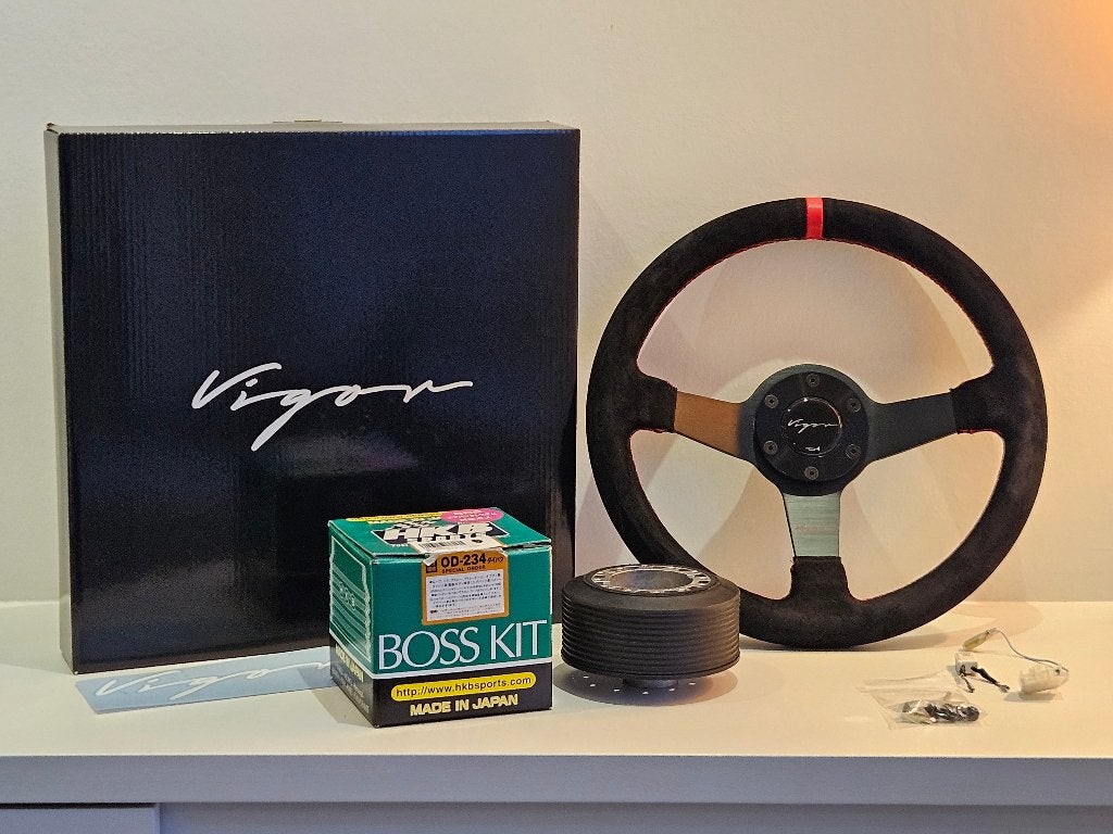 Vigor alcantara stuurwiel Daihatsu Copen, Auto-onderdelen, Ophalen of Verzenden, Gebruikt, Daihatsu