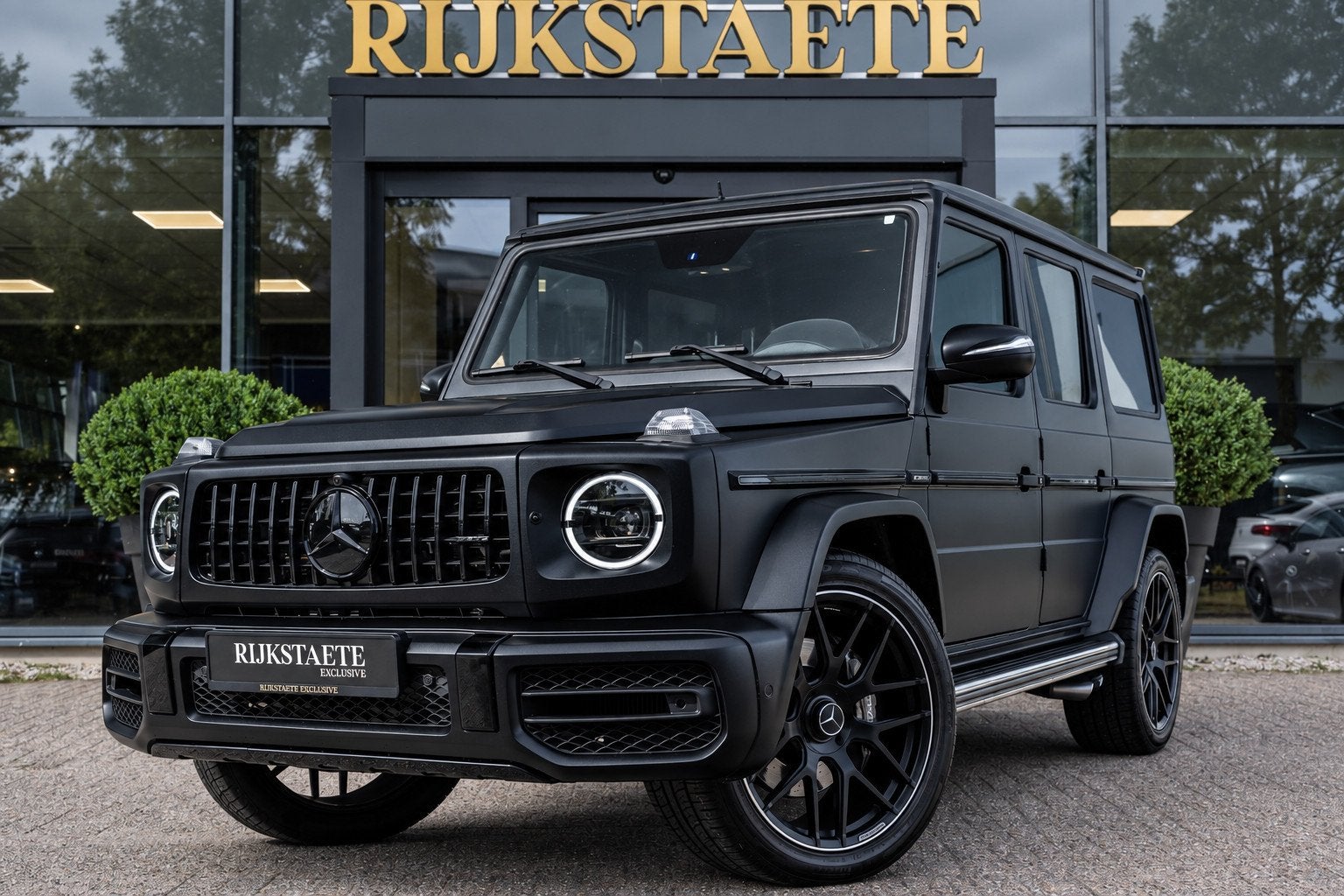 Mercedes G-klasse G63 AMG|PANO|MAT|MEMORY|H&K|22''|FACELIFT, Auto's, Automaat, Gebruikt, Zwart, Leder