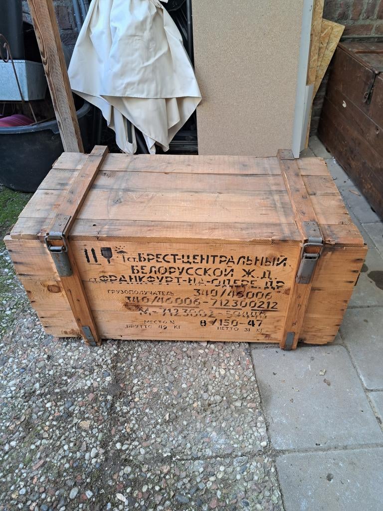 Oude kist ., Ophalen of Verzenden, 50 tot 100 cm, Minder dan 50 cm, Minder dan 50 cm