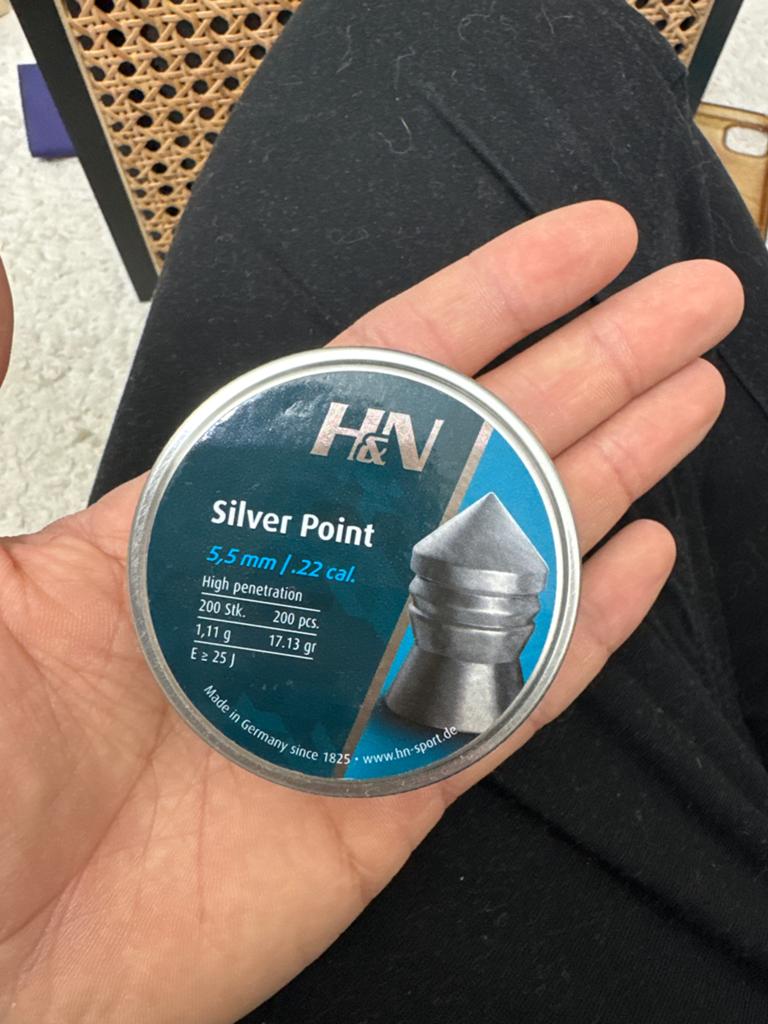 H&N Silver Point 5,5 mm (.22 cal) Luchtbuks Kogels, Sport en Fitness, Schietsport-accessoires, Ophalen of Verzenden, Nieuw