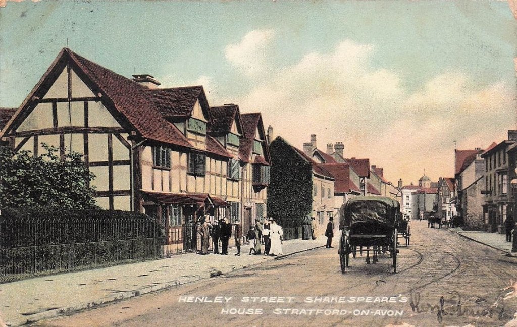 702-356-023 Henley Street Shakespeare's House Stratford-On-, Ophalen of Verzenden, Voor 1920, Engeland