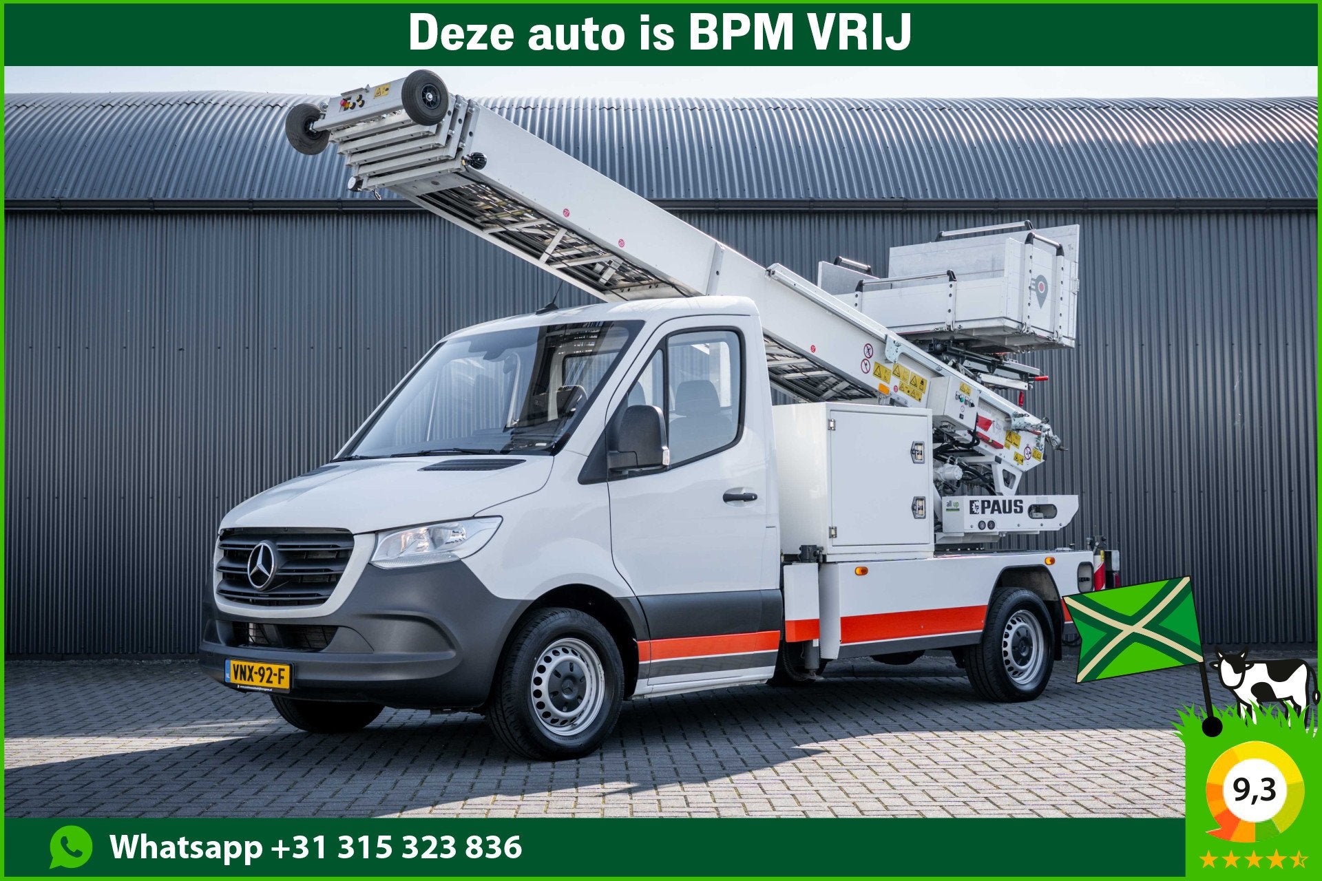 Mercedes-Benz Sprinter 315 | Verhuislift / ladder | Nieuwsta, Stof, Gebruikt, 150 pk, Wit