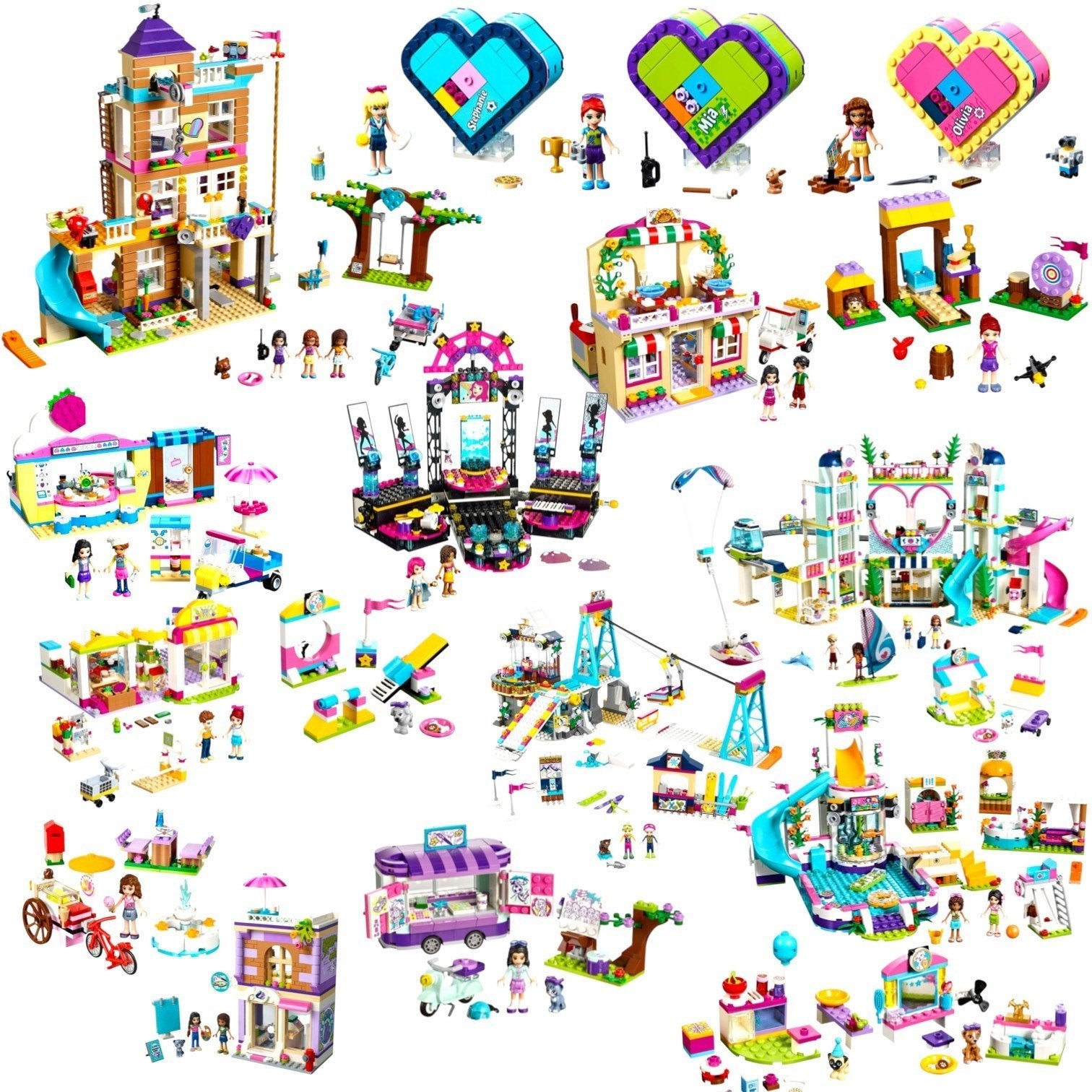 Grote LEGO Friends Bundel – 20 Sets Incompleet, Gebruikt, Inclusief instructies, Lego, Friends