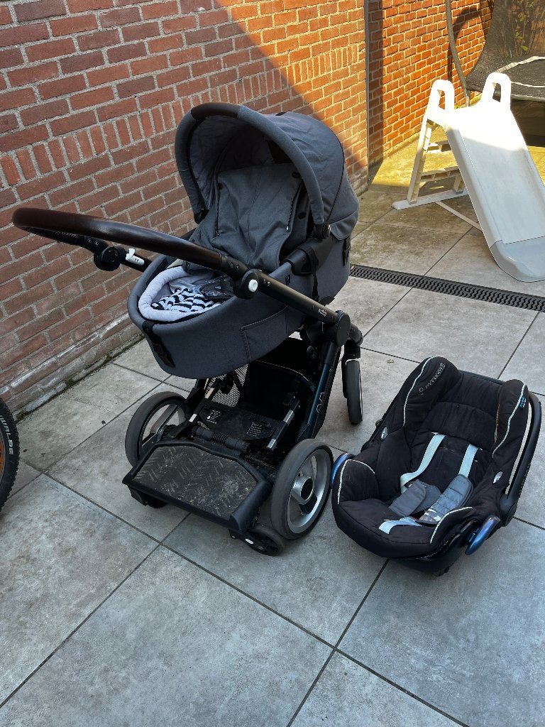 Kinderwagen, Gebruikt, Combiwagen, Verstelbare duwstang, Ophalen