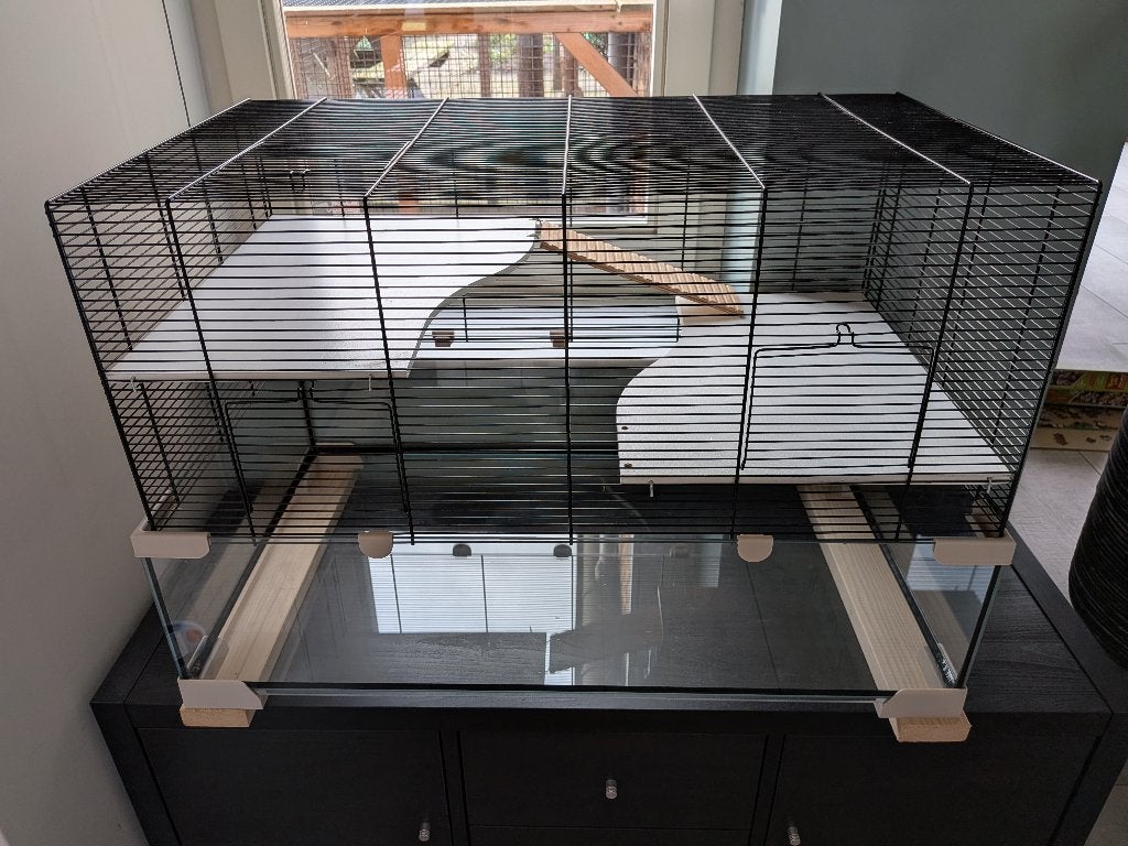 Ferplast karat 80 hamsterkooi + toebehoren, Zo goed als nieuw, 75 tot 110 cm, Ophalen, Minder dan 60 cm